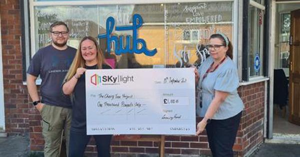 Community Fund Skylight large cheque